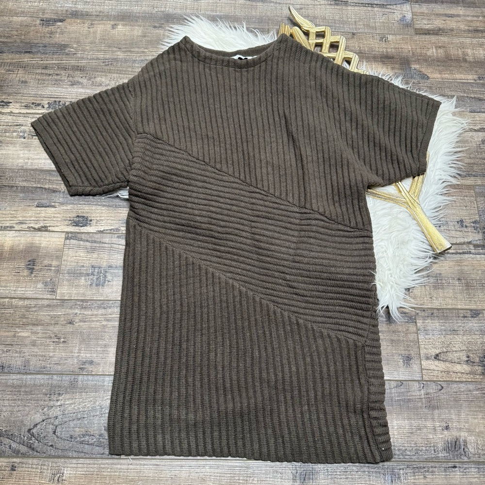 ASTR The Label Ribbed Sweater Mini Dress
